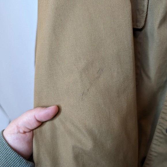 Vintage Gale-Sobel Big & Tall Camel Tan Brown Zip Up Cargo Jacket XL/2XL - Picture 11 of 14